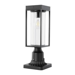 LUTEC Solar Post Light, Dusk to Dawn Aluminium Lamp Post Light Fixture